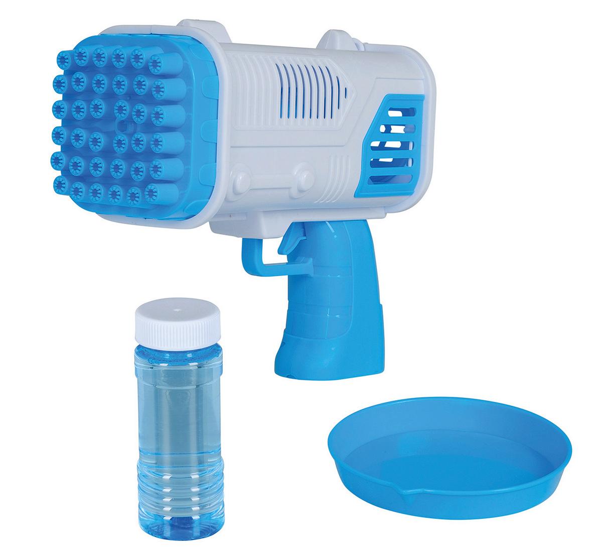 Seifenblasenmaschine blau/Weiß incl. Flüssigkeit - Blau, MODERN, Kunststoff (20 cm/17 cm/9 cmcm)