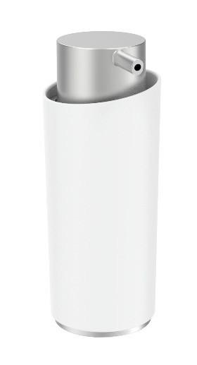 Dávkovač mydla Chris - bílá, Moderní, kov/plast (7,6/15,9/6cm) - Mömax