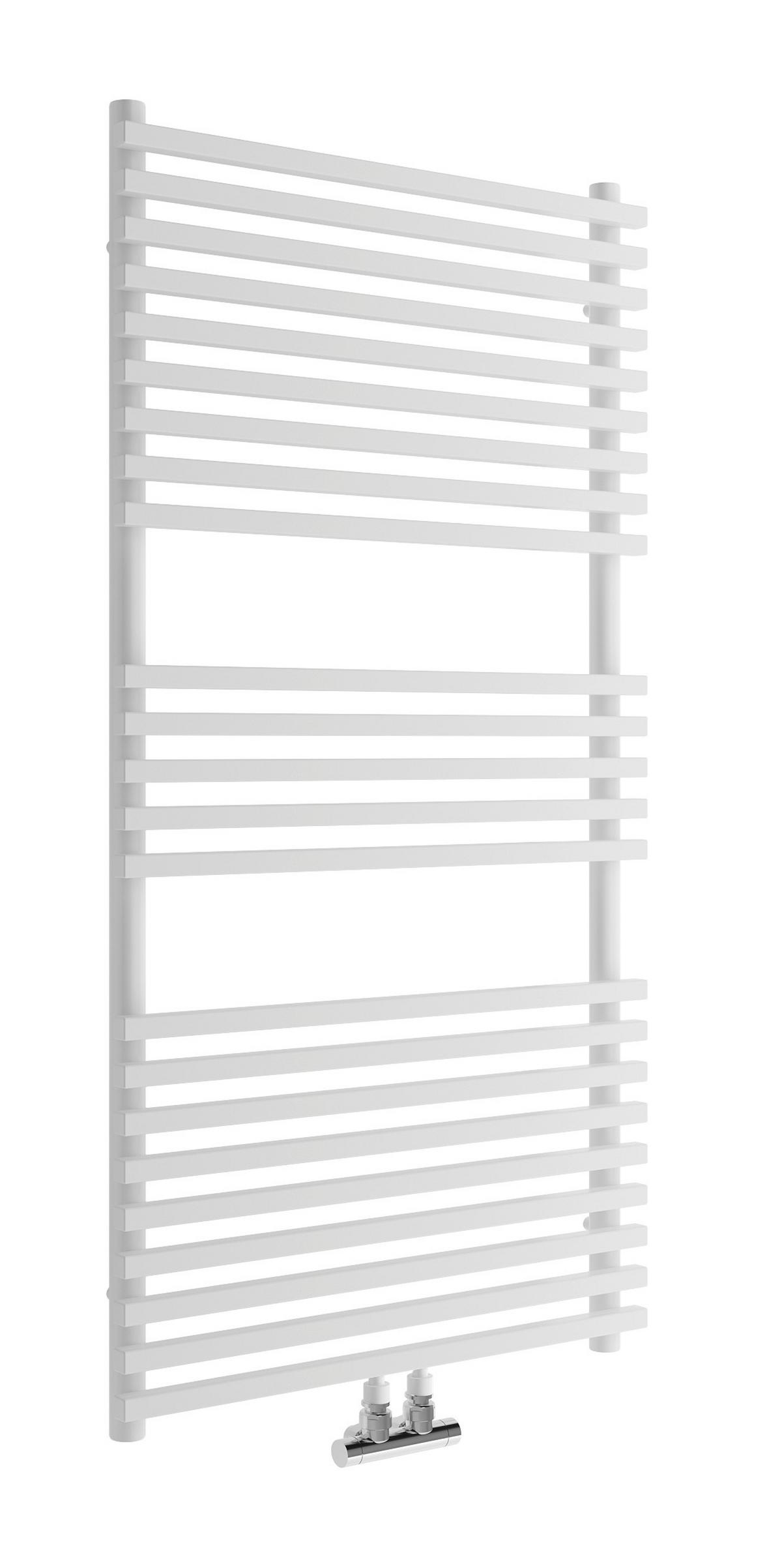 Handtuchtrockner Trient B/H: 60x117 cm Gerade 700 Watt - Weiß, Basics, Metall (60/117cm) - Sanotechnik