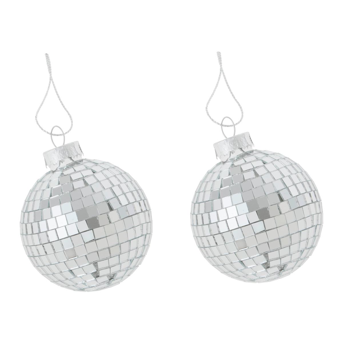 Vánoční ozdoba na stromeček FIGURES - barvy stříbra, kov/textil (6cm) - Mömax