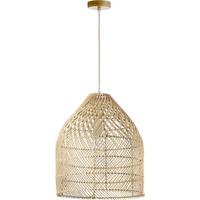 Hängeleuchte Misure Cognac L: 35 cm - Cognac, Natur, Holz (35/35/120cm)