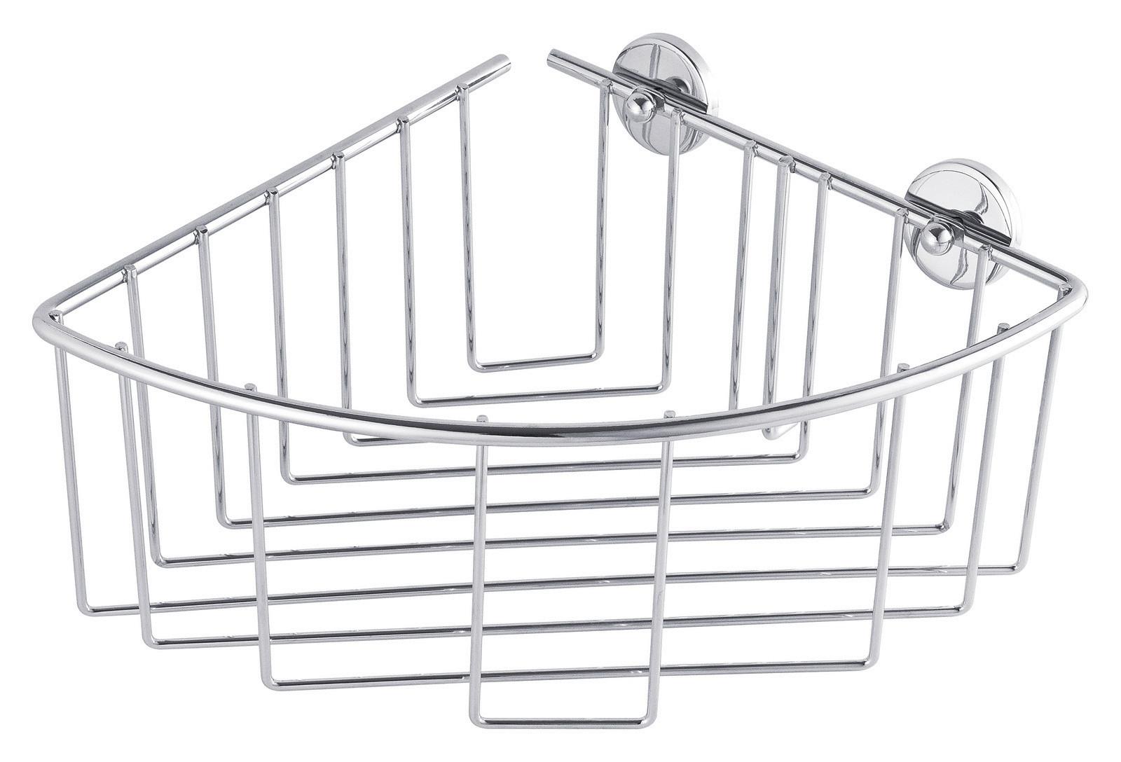 Duschregal Baath Edelstahlfarben - Edelstahlfarben, Trend, Metall (20,5/10/20,1cm) - Tesa