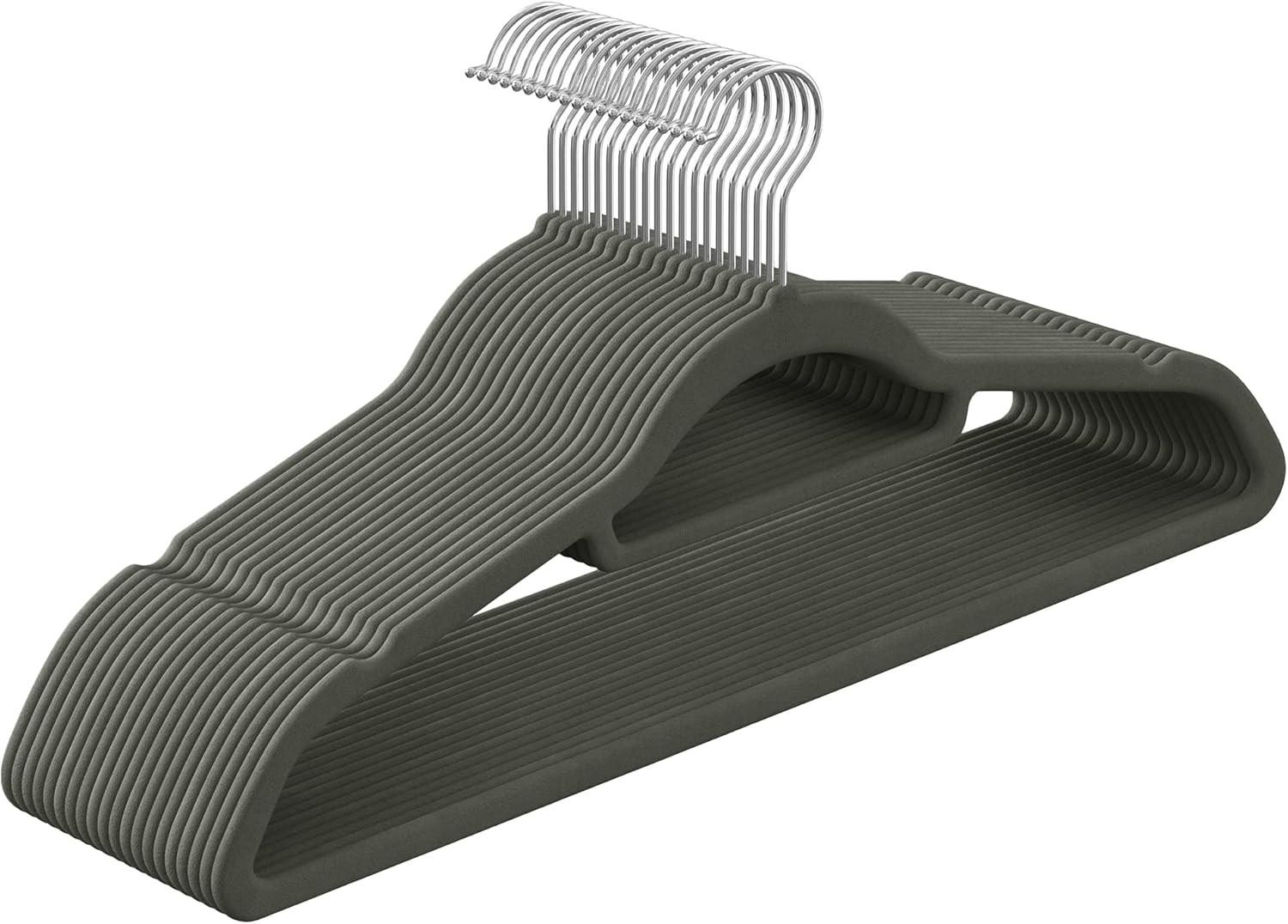 Kleiderbügel Grau B: 42,7 Cm - Grau, Basics, Kunststoff/Metall (42,7/22/0,6cm)