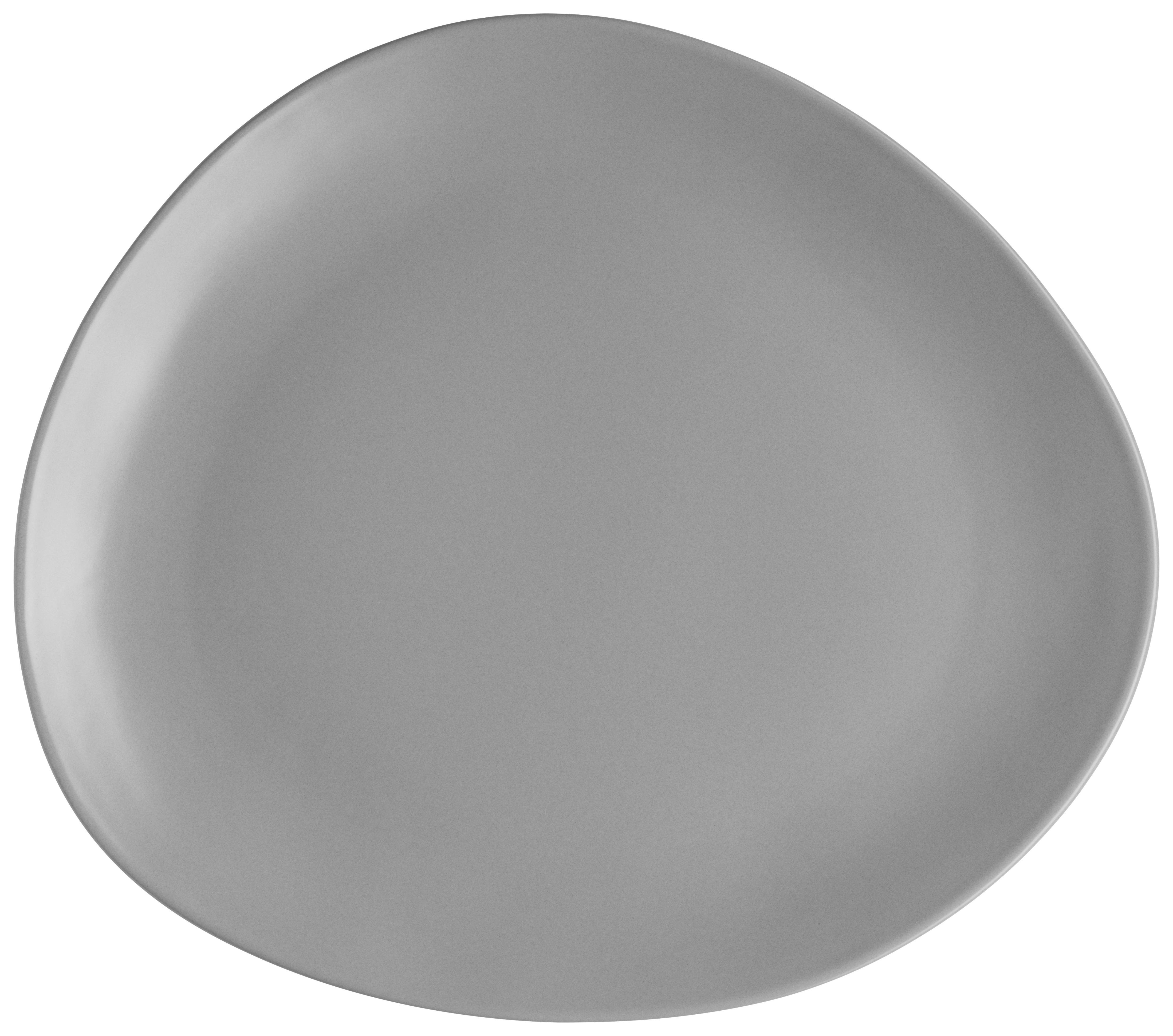 Speiseteller Keramik Glendale Grau/Schwarz/Weiß 6tlg Rund - Schwarz/Weiß, Basics, Keramik - Mäser