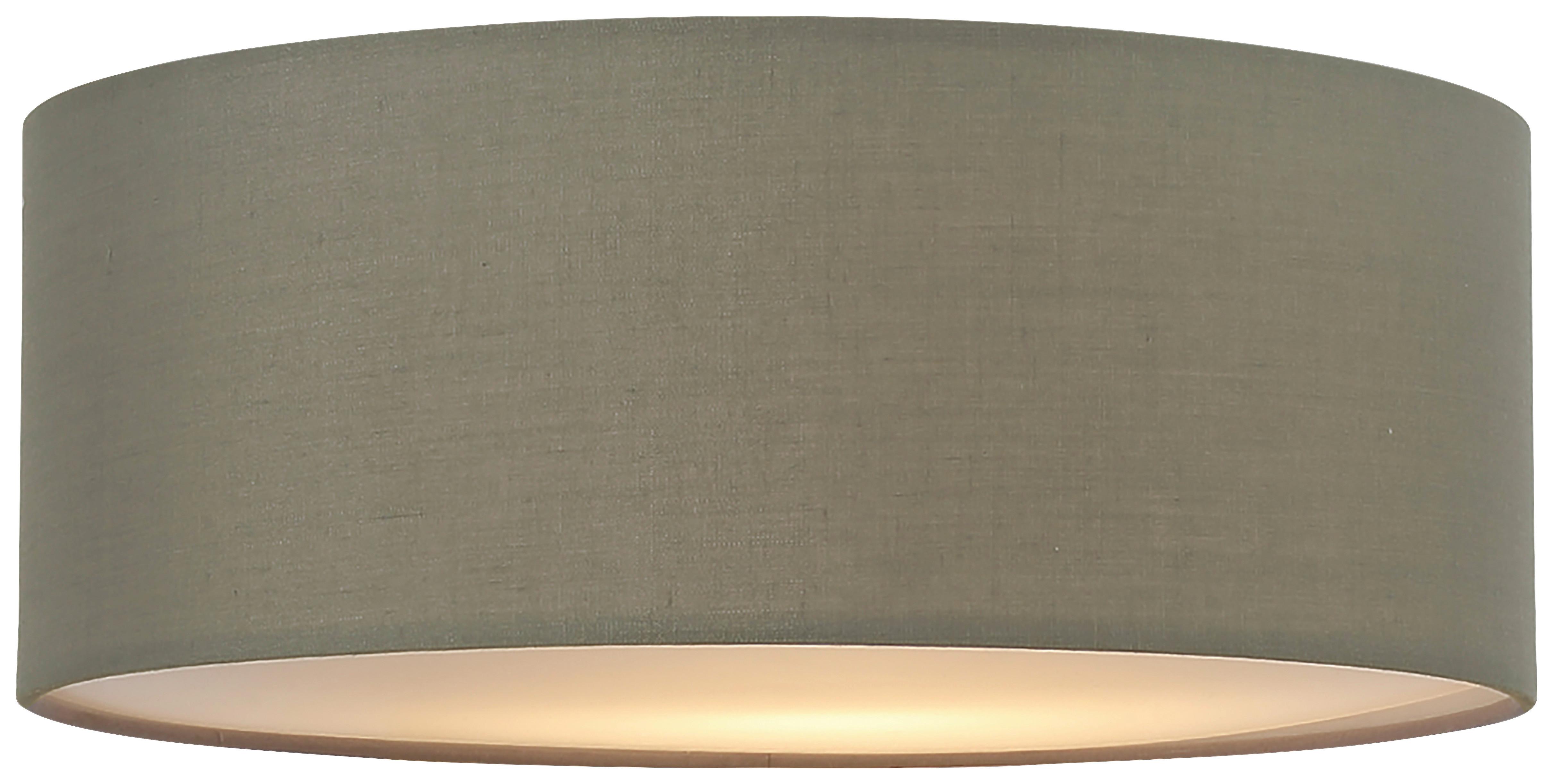 Stropní Svítidlo Greeni, E27, 14 Watt - šedá, Moderní, kov/textil - Premium Living