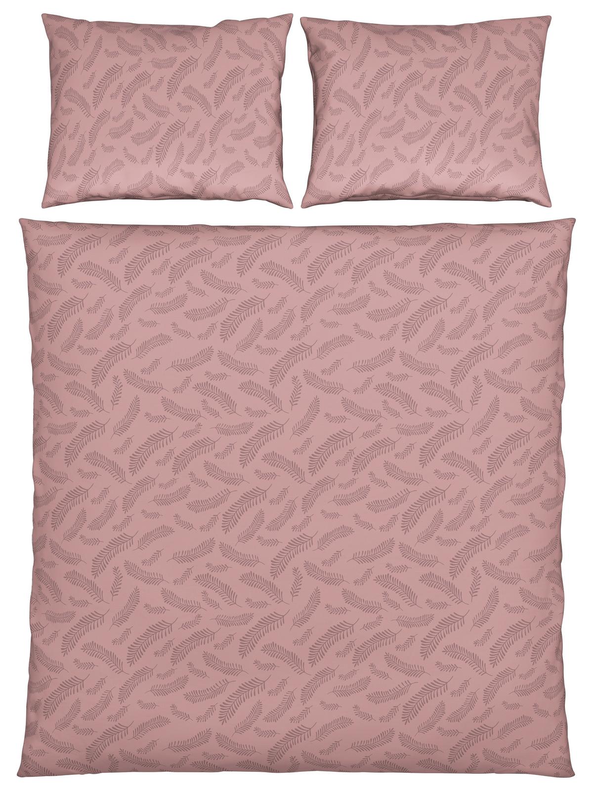 Povlečení Ferns XXL, 70/90 140/200cm - světle fialová, Moderní, textil (200/220cm) - Mömax