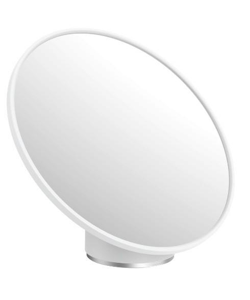 Kosmetické zrcátko Chris - bílá, Moderní, kov/plast (19,9/17,2/13,3cm) - Premium Living