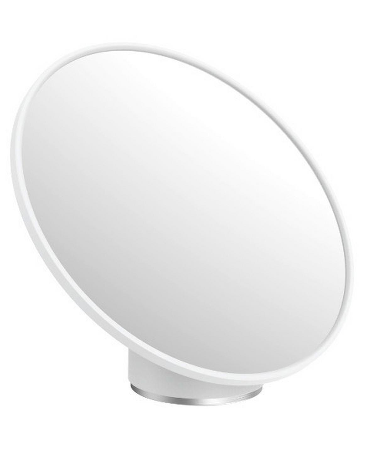 Kosmetické zrcátko Chris - bílá, Moderní, kov/plast (19,9/17,2/13,3cm) - Premium Living