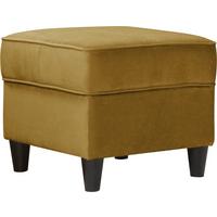 Hocker Baron Senfgelb B: 52 cm - Senfgelb/Schwarz, Design, Textil (52/45/52cm) - MID.YOU