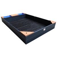 Sandkasten A031.014.05 - Anthrazit/Braun, KONVENTIONELL, Holz (115/21,8/180cm) - Ambia Garden