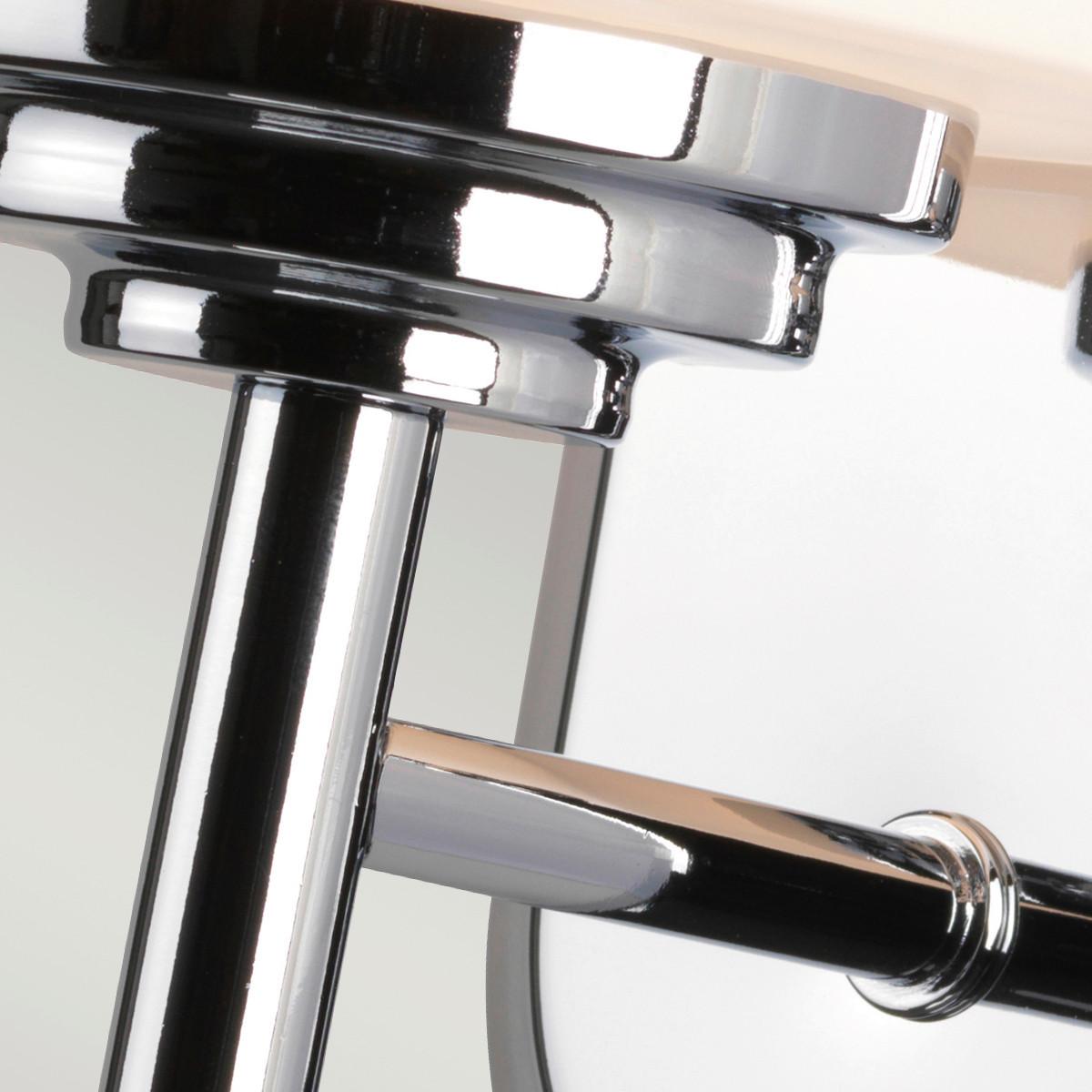 Bad-Wandleuchte Malibu Ip44 1-Flammig In Chromfarben - Chromfarben, Design, Glas/Metall (12.9/21.6/16cm) - Elstead Lighting