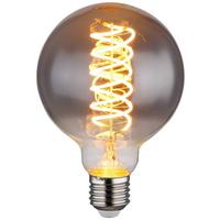 LED žárovka 8,5 Watt, E27 - barvy stříbra, kov/sklo (9,5/13,8cm) - Globo
