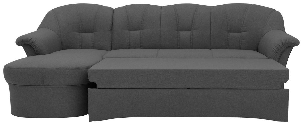 Ecksofa Mit Schlaffunktion Papenburg Grau - Schwarz/Grau, KONVENTIONELL, Textil (142/233cm) - MID.YOU