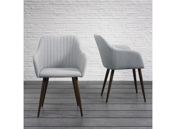 Stolička Nicola - tmavohnedá/svetlosivá, Moderný, kov/drevo (58/82,5/61,5cm) - Mömax modern living Stolička Nicola - tmavohnedá/svetlosivá, Moderný, kov/drevo (58/82,5/61,5cm) - Mömax modern living