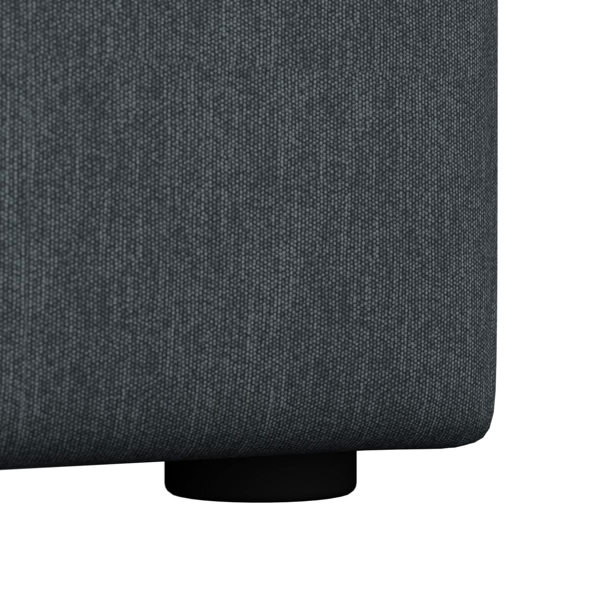 Boxspringová posteľ MARCO 180x200, sivomodrá - čierna/sivomodrá, Modern, drevo/textil (180/200cm) - Bessagi Home