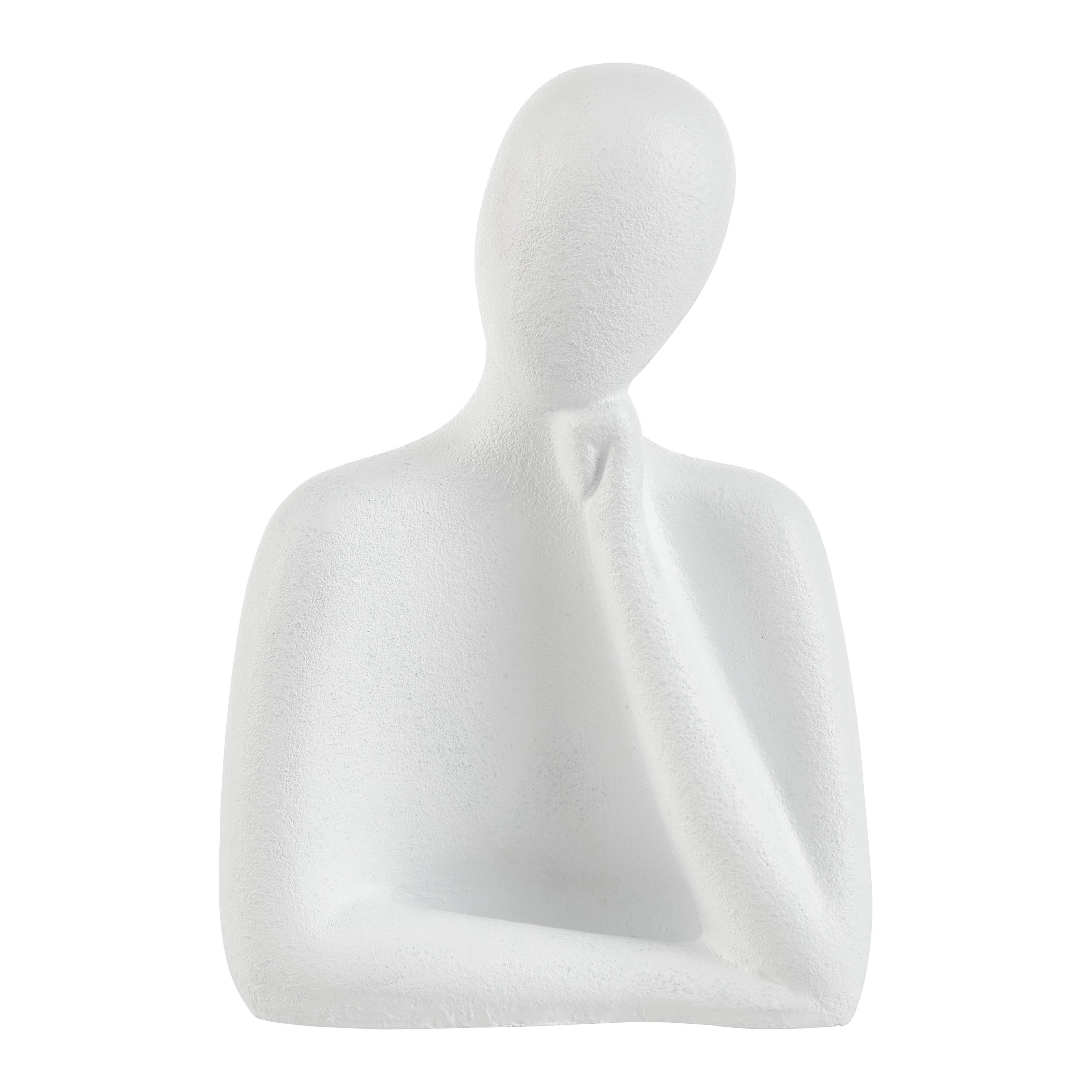 DEKORAČNÍ POSTAVIČKA DÁMA SINA - bílá, Konvenční, keramika (13/19/9cm) - Modern Living