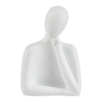 DEKORAČNÍ POSTAVIČKA DÁMA SINA - bílá, Konvenční, keramika (13/19/9cm) - Modern Living