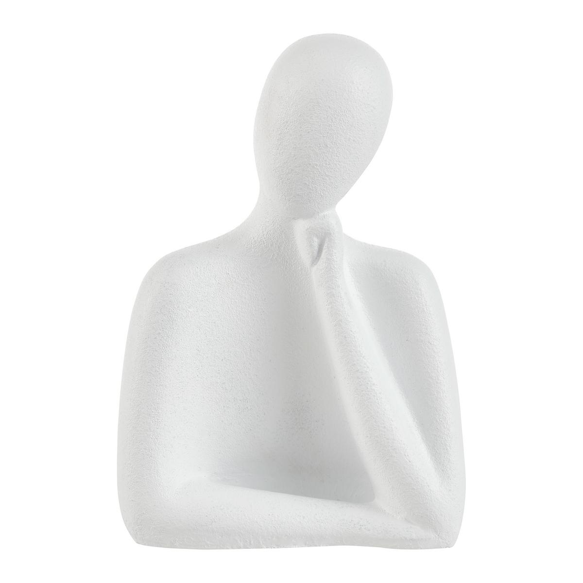 DEKORAČNÍ POSTAVIČKA DÁMA SINA - bílá, Konvenční, keramika (13/19/9cm) - Modern Living