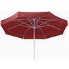 Ampelschirm Jumbo LxBxH: 400x295x400 cm Bordeaux - Bordeaux/Silberfarben, Basics, Textil/Metall (400/295/400cm) - Schneider
