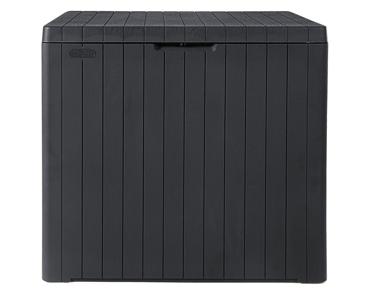 Kissenbox City 58x55x44 cm 113l Anthrazit - Anthrazit, Basics, Kunststoff (58/55/44cm)