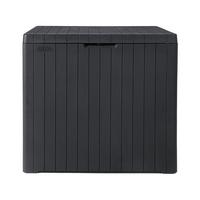 Kissenbox City 58x55x44 cm 113l Anthrazit - Anthrazit, Basics, Kunststoff (58/55/44cm)