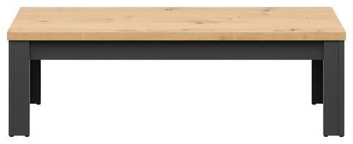 Couchtisch Hesen Coffee Table - Graphitfarben/Eiche Artisan, Design, Holzwerkstoff (130/65/40cm)