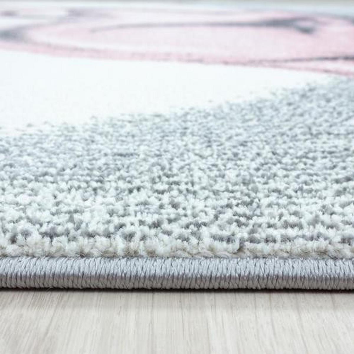 Kinderteppich Rehkitz Pink Bambi 120x170 cm - Rosa, Trend, Textil (120/170cm)