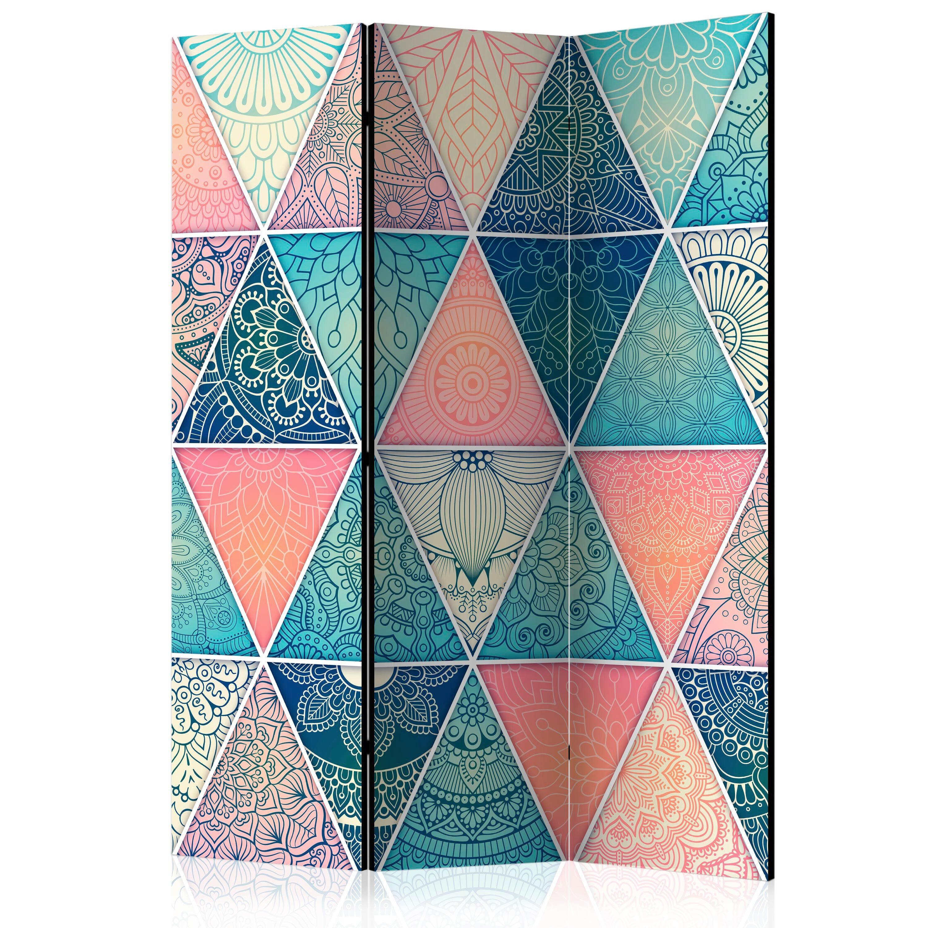 Paravent Multicolor Türkis B: 135 cm