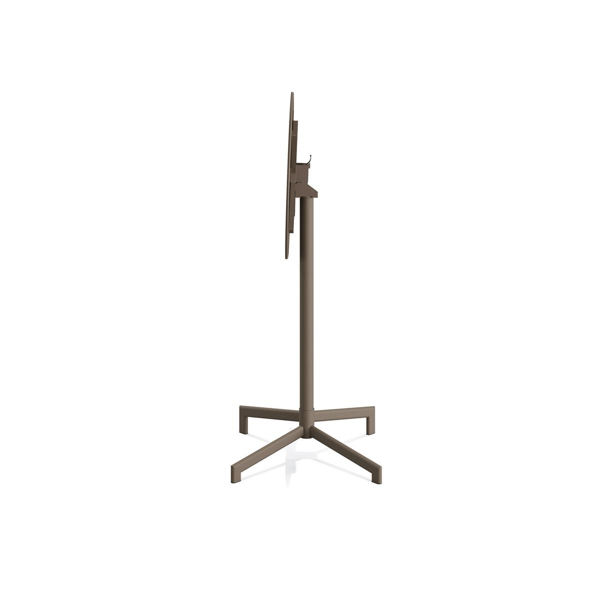 Garten-Bartisch Versa – Terrassen-/Stehtisch - Cappuccino, Basics, Metall (60/74/102cm)