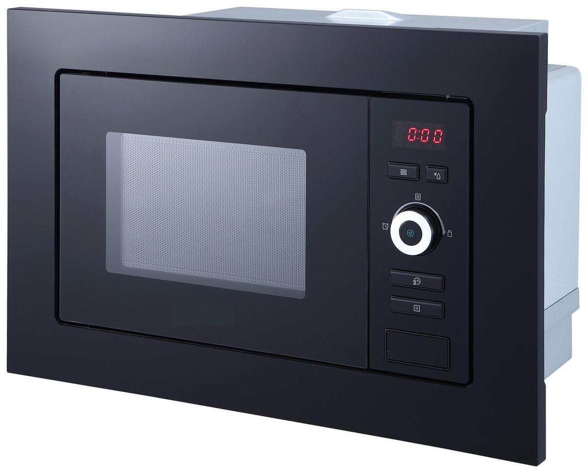 Einbau-Mikrowelle Lara B: 59,5 cm 700 W 5 Stufen - Schwarz, Trend, Glas/Kunststoff (59,5/38,8/32cm) - Respekta