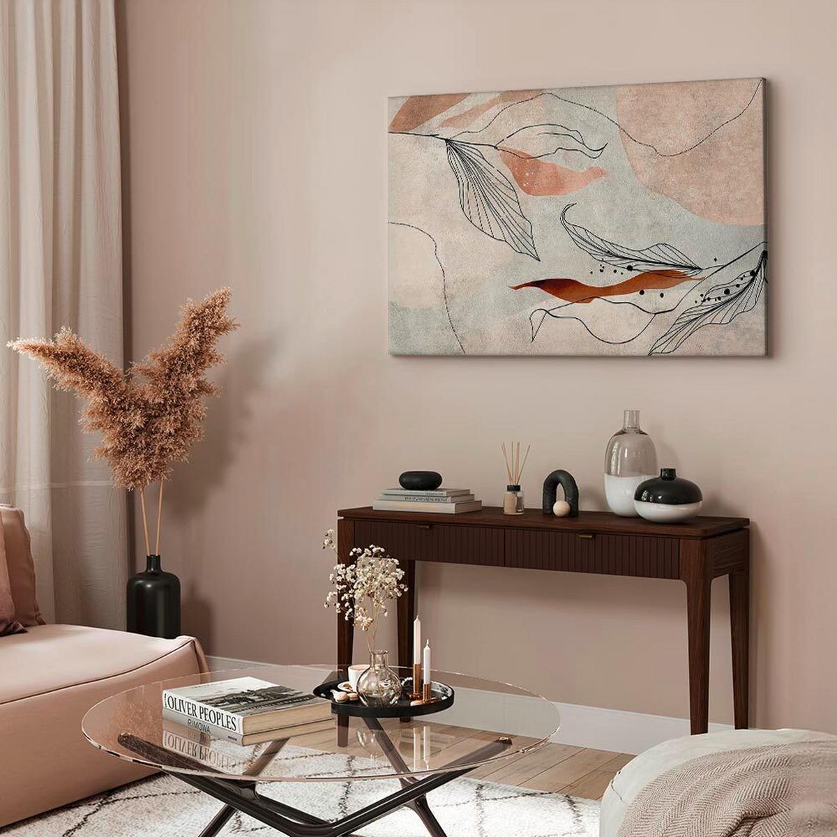 Leinwandbild Beige B: 60 cm - Beige, Basics, Holzwerkstoff/Textil (60/40/1,2cm) - artgeist