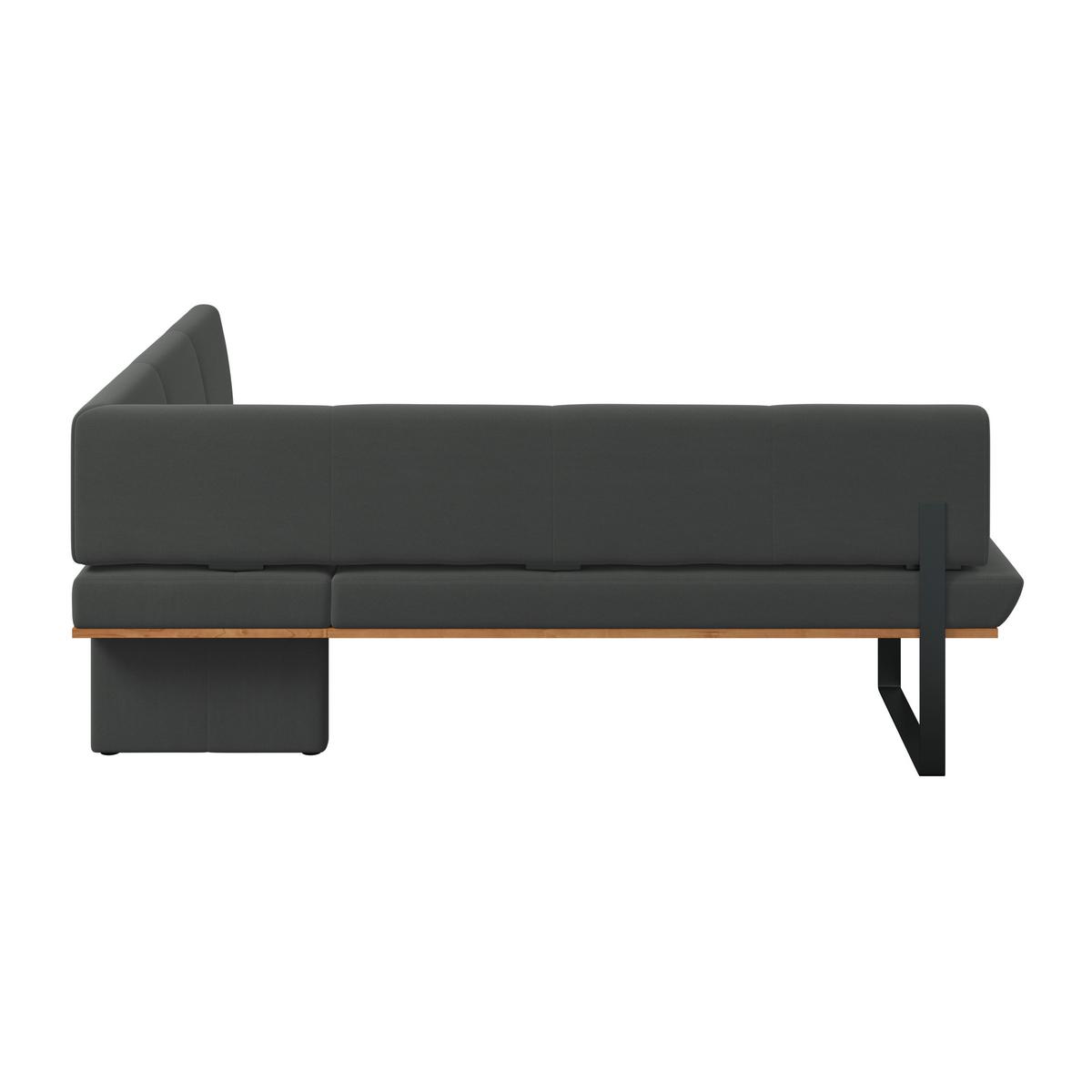 Eckbank Tristan Webstoff anthrazit,S:225x175cm - Anthrazit/Schwarz, MODERN, Holz/Textil (225/175cm) - James Wood