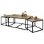 Couchtischset Harry B: 110 cm Mangoholz - Schwarz/Naturfarben, Natur, Holz/Metall (110/45/60cm) - Livetastic Couchtischset Harry B: 110 cm Mangoholz - Schwarz/Naturfarben, Natur, Holz/Metall (110/45/60cm) - Livetastic