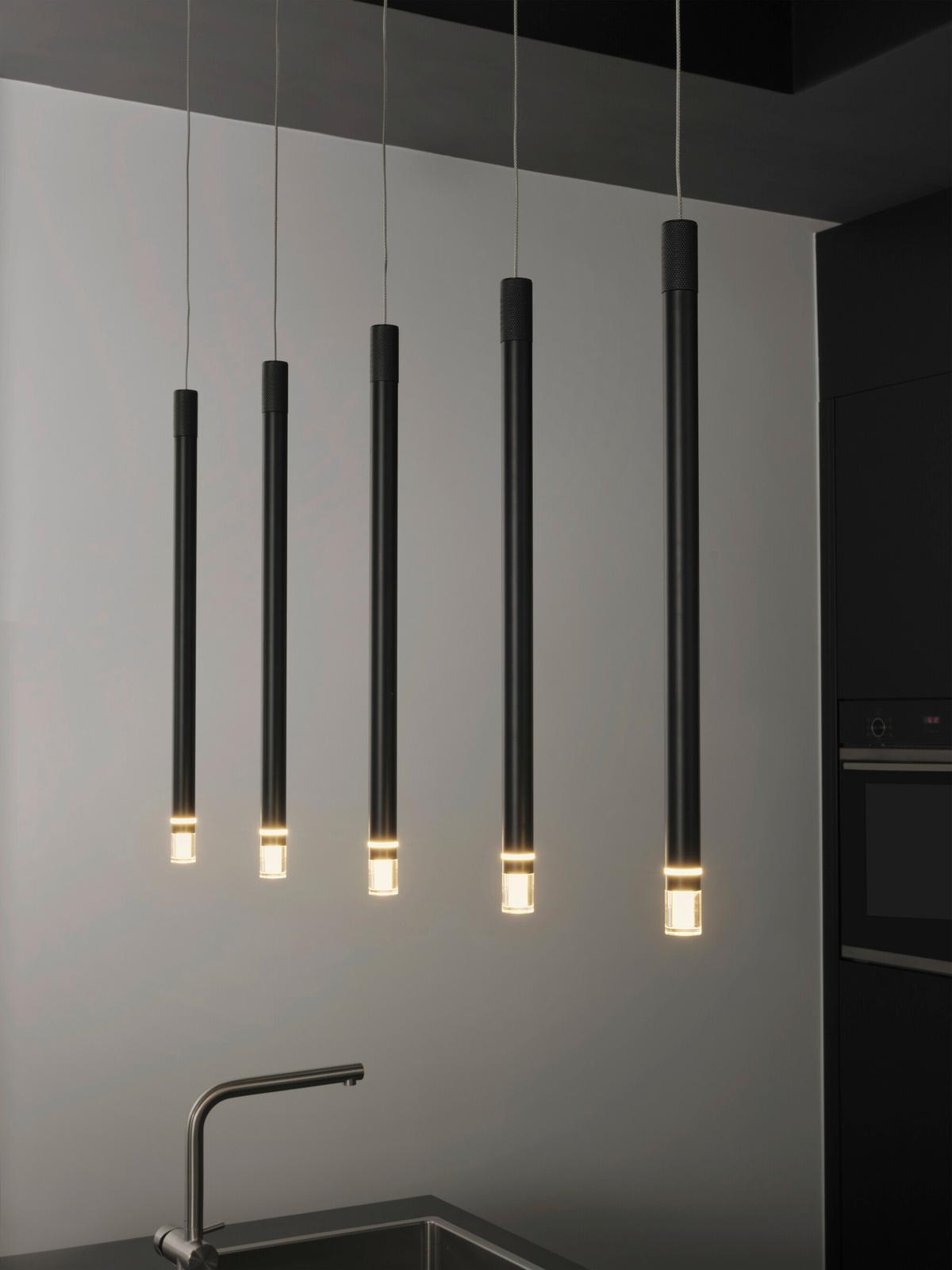 LED-PENDELLEUCHTE 28,5W, LED - Schwarz, Design, Kunststoff/Metall (85/8/150cm) - Osram