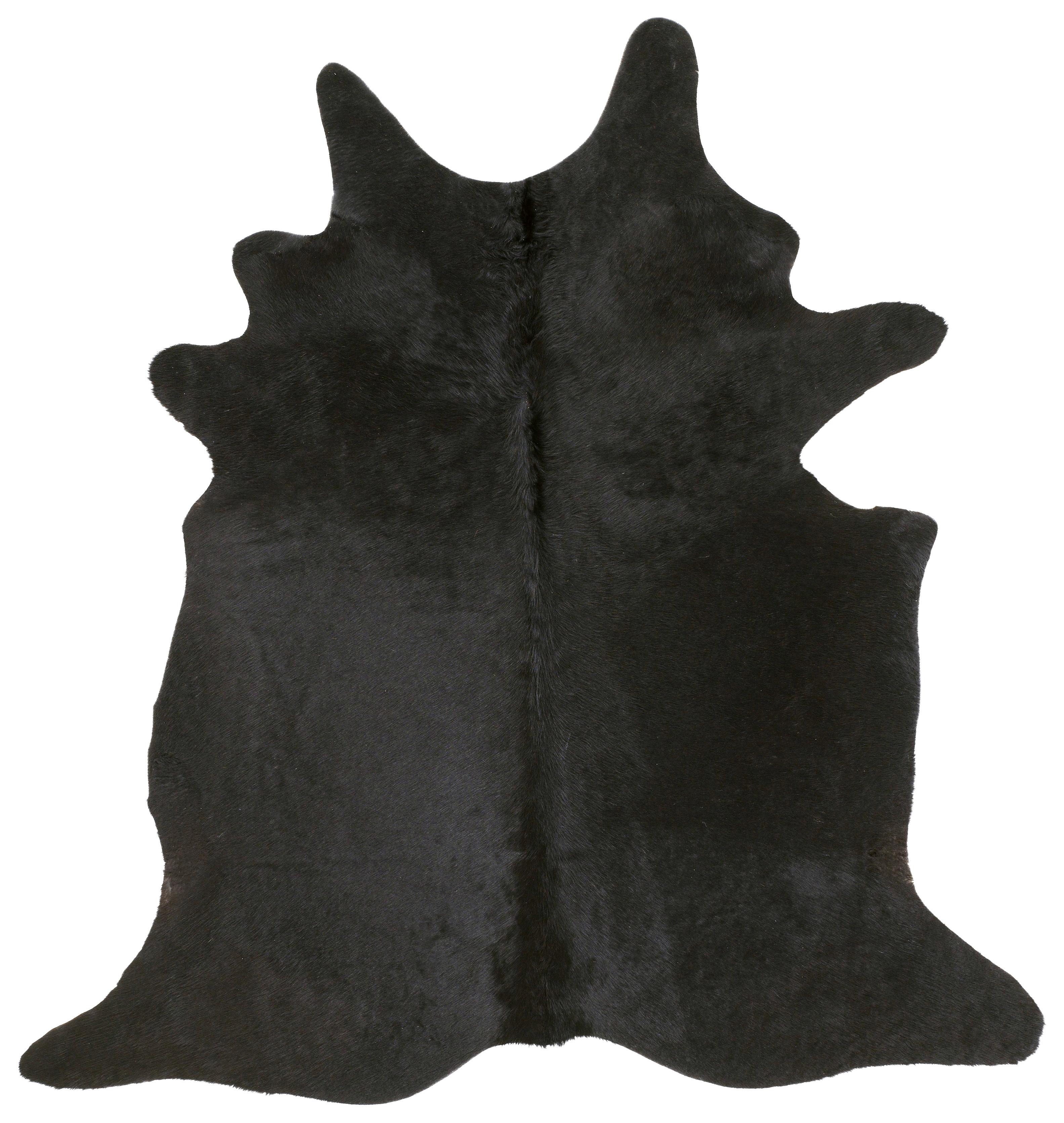 Rinderfell Schwarz 160x200 cm - Schwarz, LIFESTYLE, Fell (160/200cm) - Linea Natura