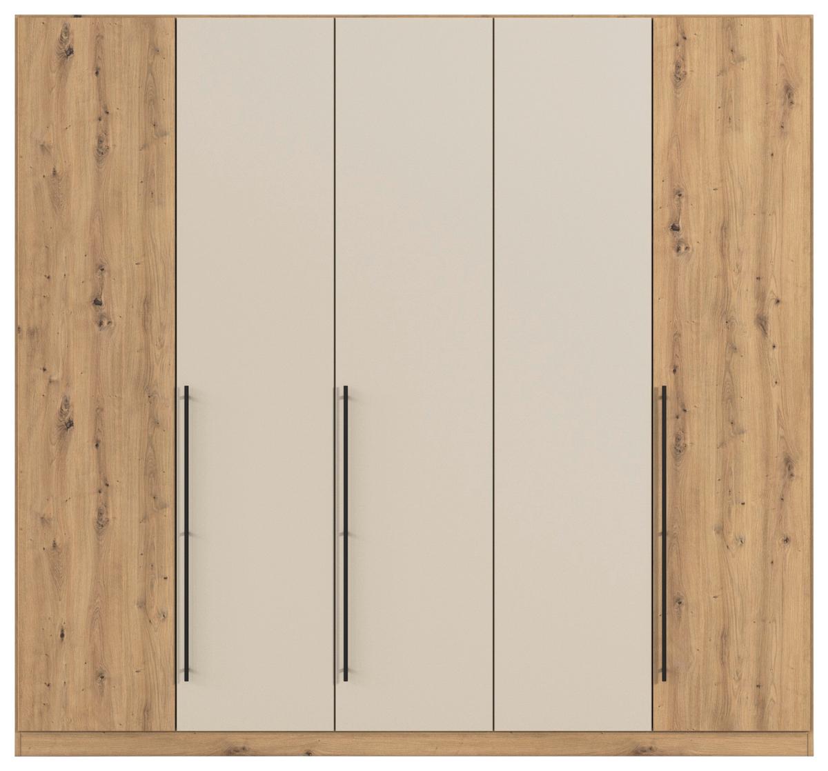 Kleiderschrank Safari B: 226 cm - Champagner/Eiche Artisan, KONVENTIONELL, Holzwerkstoff (226/210/54cm)