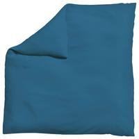 Bettdeckenbezug Knitted Jersey 200x200cm Blau - Blau, Basics, Textil (200/200cm) - Schlafgut