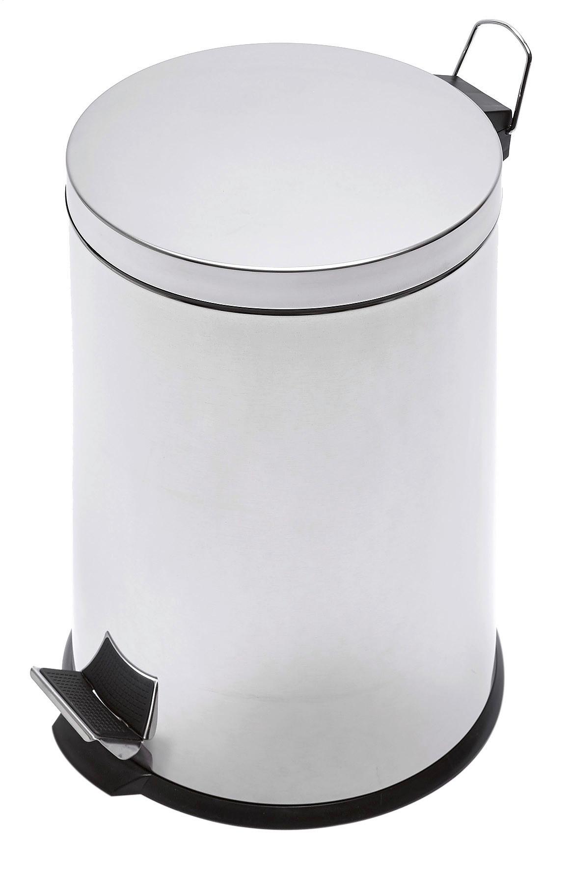 Treteimer Silberfarben