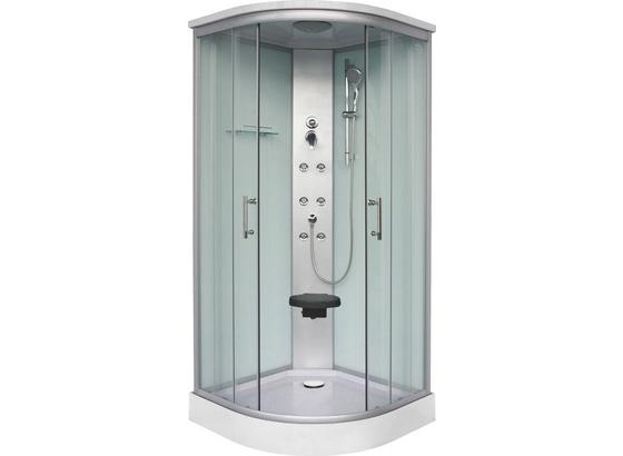Duschkabine Rumba - Chromfarben, KONVENTIONELL, Glas/Metall (90/90/215cm) Duschkabine Rumba - Chromfarben, KONVENTIONELL, Glas/Metall (90/90/215cm)