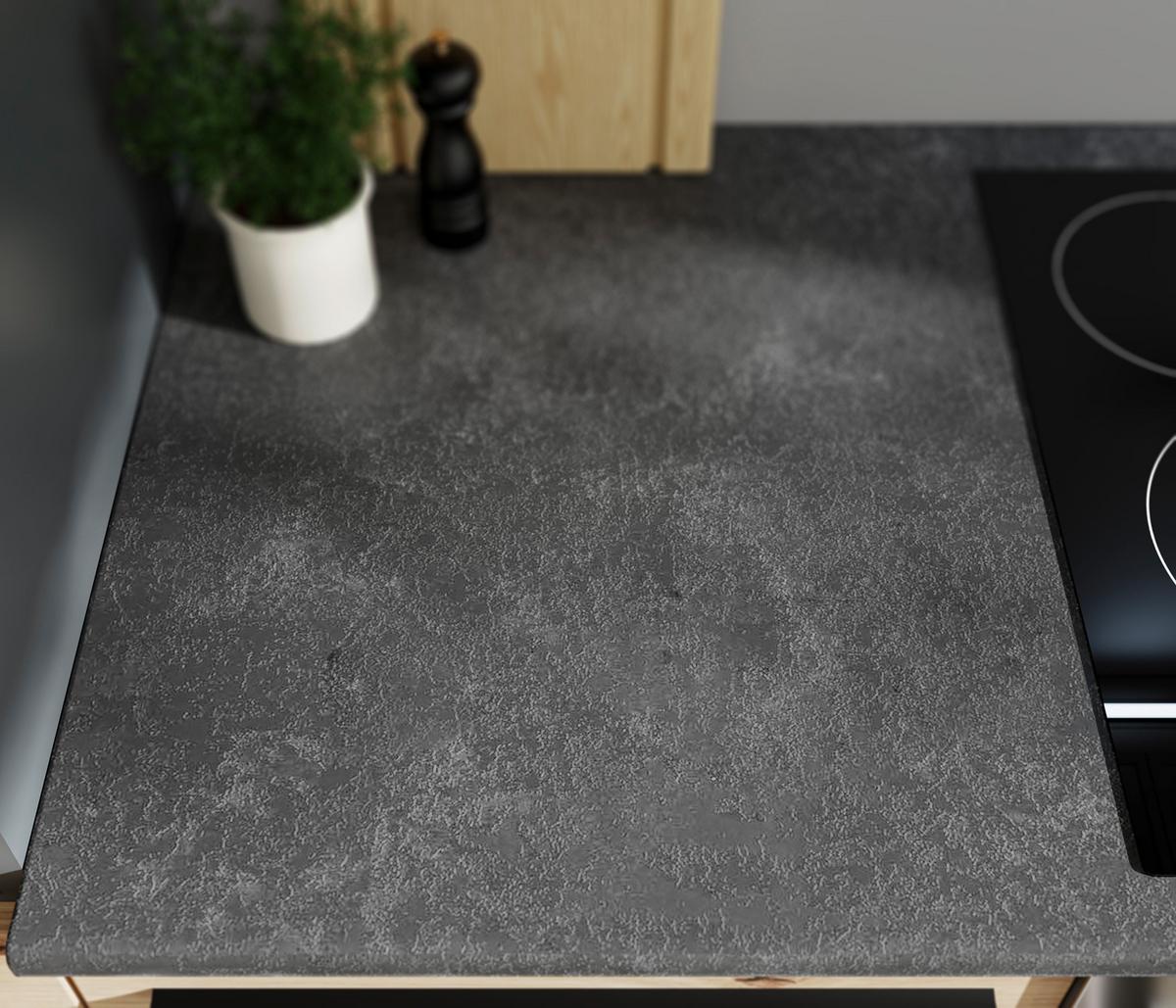 Kuchyňský blok bez spotřebičů JAZZ 8 - černá/antracitová, Lifestyle, kompozitní dřevo/plast (220cm) - MID.YOU