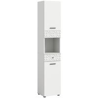 Hochschrank Prisma Weiß B: 35 Cm - Schwarz/Weiß, MODERN, Holzwerkstoff (35/187/34cm) - MID.YOU