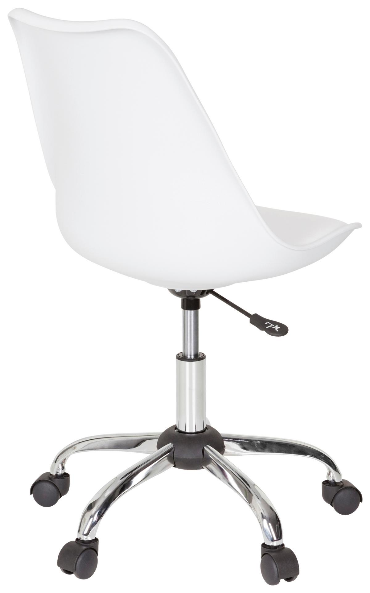 Drehstuhl Fancy Pro Weiß - Weiß, MODERN, Kunststoff/Textil (48/86/54cm) - MID.YOU
