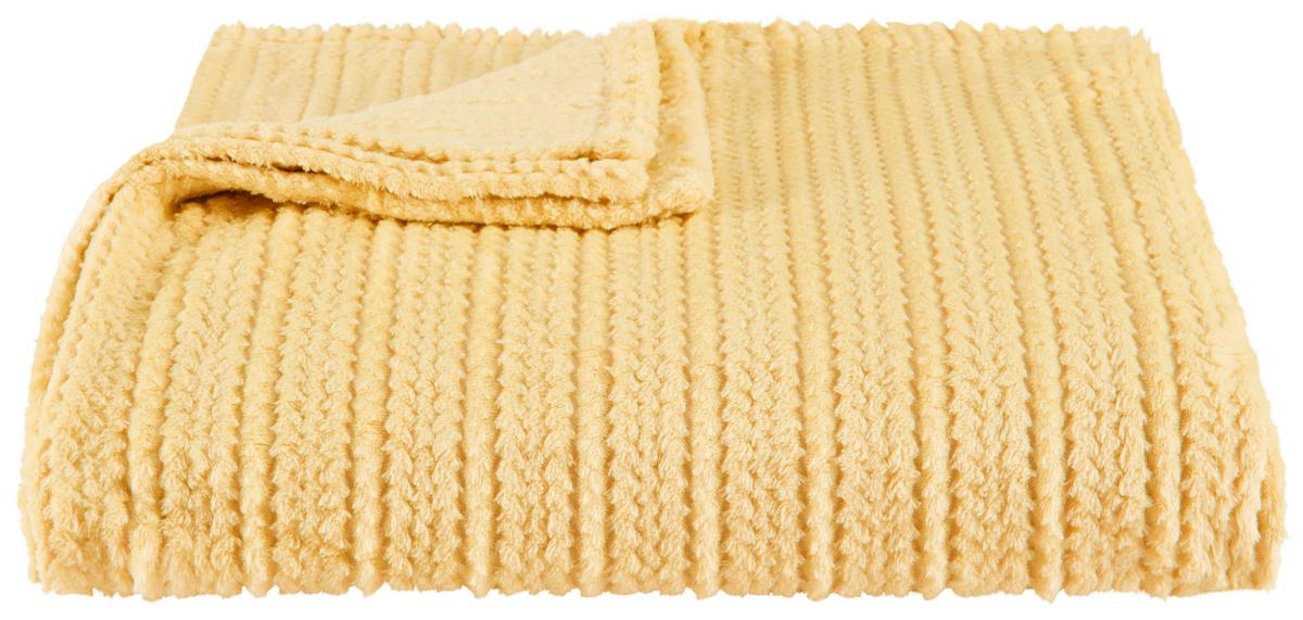 Kuscheldecke Angela - Gelb, MODERN, Textil (180/220cm) - Luca Bessoni