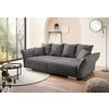 Bigsofa Pera, Grau B: 242 cm - Chromfarben/Grau, MODERN, Textil (242/71/90/131cm) - Livetastic