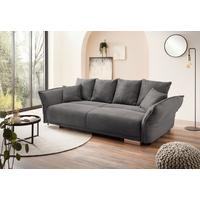 Bigsofa Pera, Grau B: 242 cm - Chromfarben/Grau, MODERN, Textil (242/71/90/131cm) - Livetastic