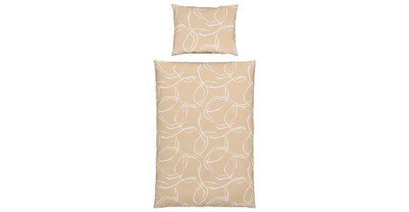 Bettwäsche Stones - Beige, MODERN, Textil - Luca Bessoni