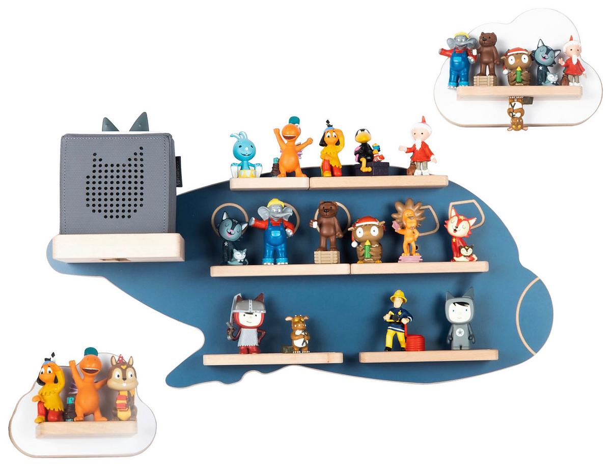 Kinderregal Boarti Blau B: 60 Cm - Blau/Weiß, MODERN, Holzwerkstoff (60/30/19cm) - MID.YOU