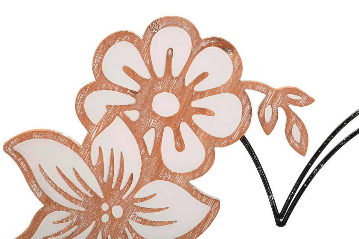 Wanddeko Heart Multicolor B: 50 Cm - Multicolor, Basics, Holz/Metall (50/45/2cm)