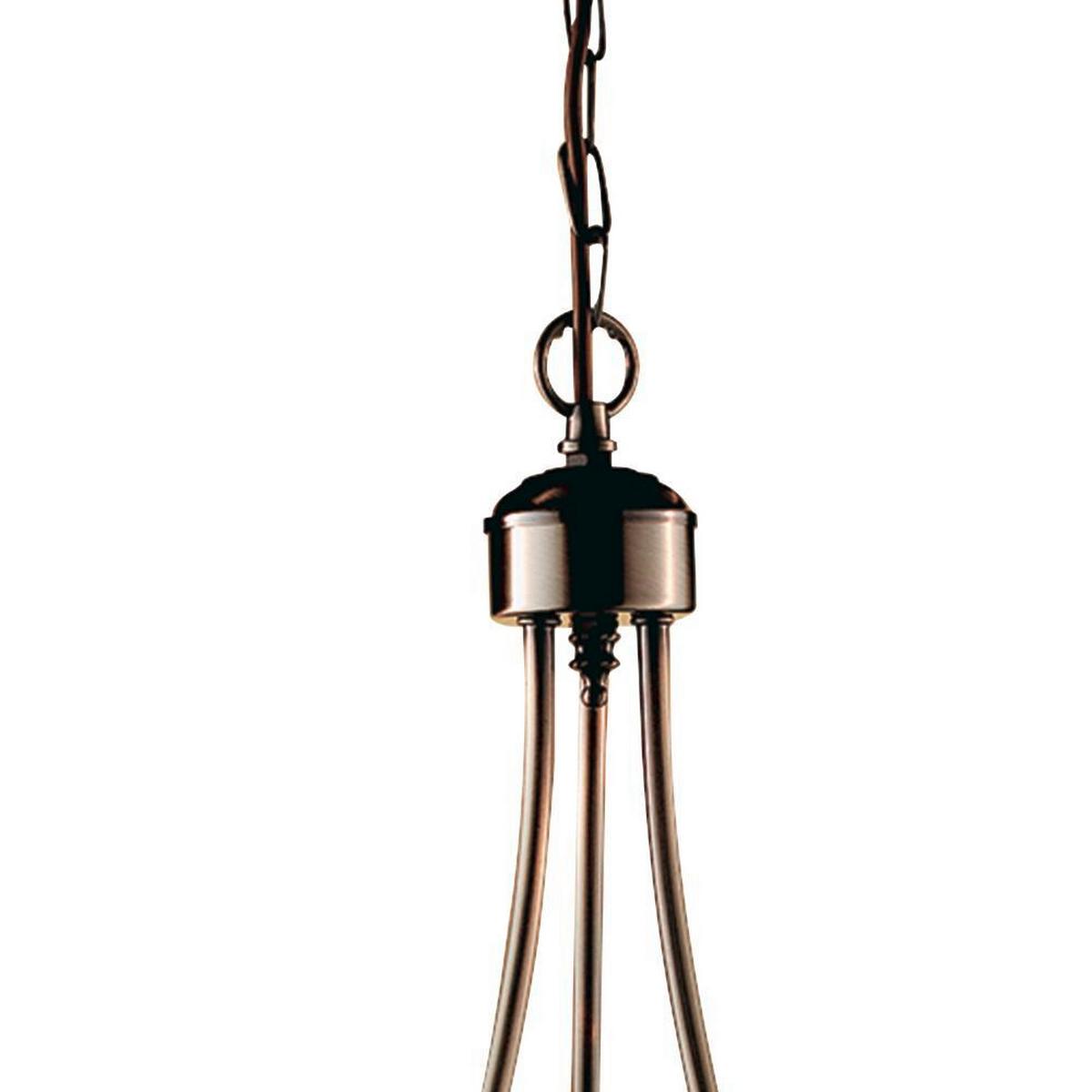Kronleuchter Maypole 3xe14 Messingfarben, Stahl, dimmbar - Messingfarben, KONVENTIONELL, Metall (46/100cm)