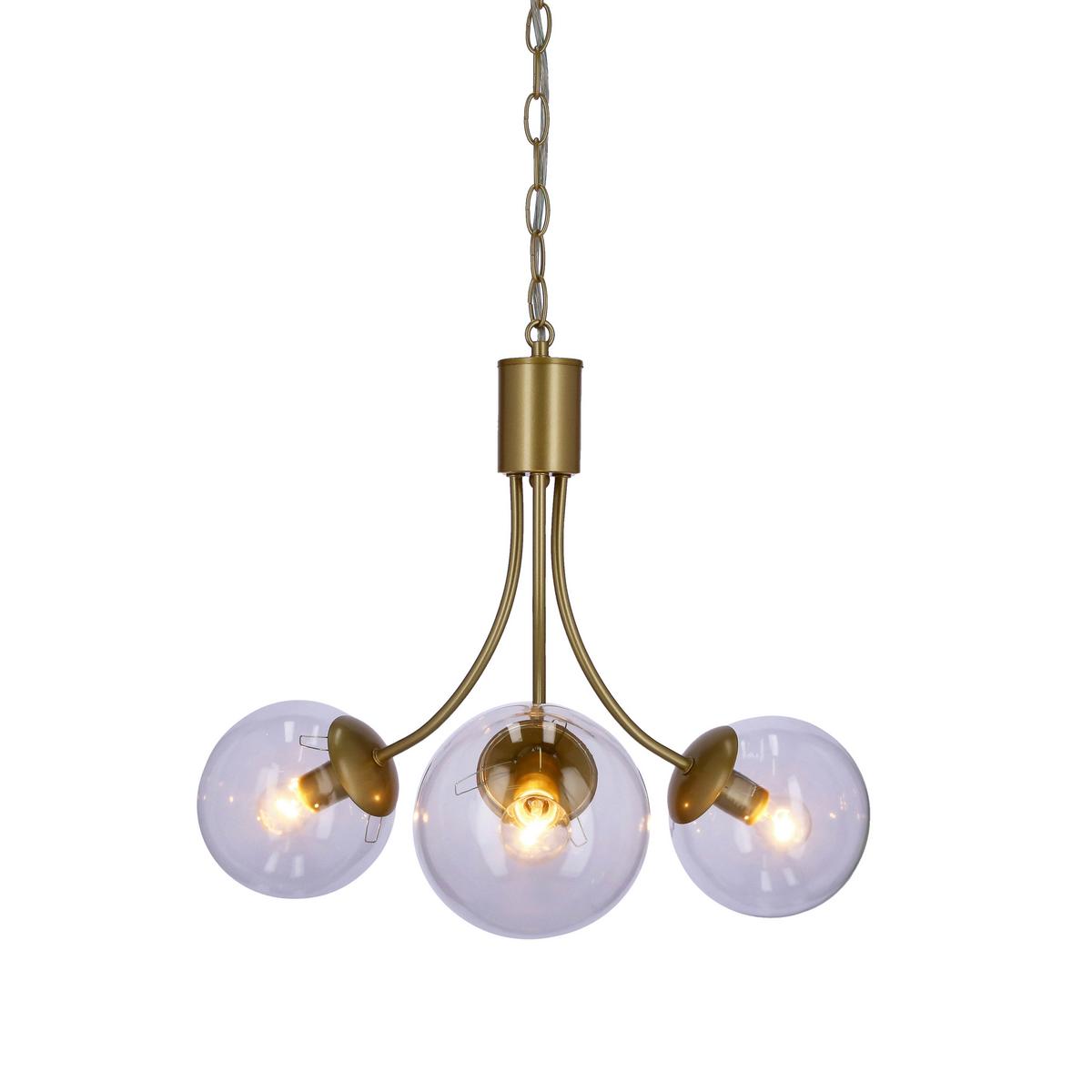 Hängeleuchte 33-79015 - Messingfarben, KONVENTIONELL, Metall (48/48/115cm)